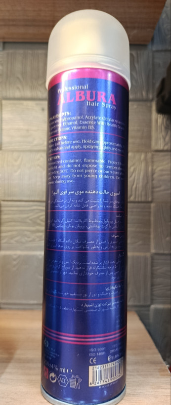 اسپری حالت دهنده موی سر قوی آلبورا حجم 250میل