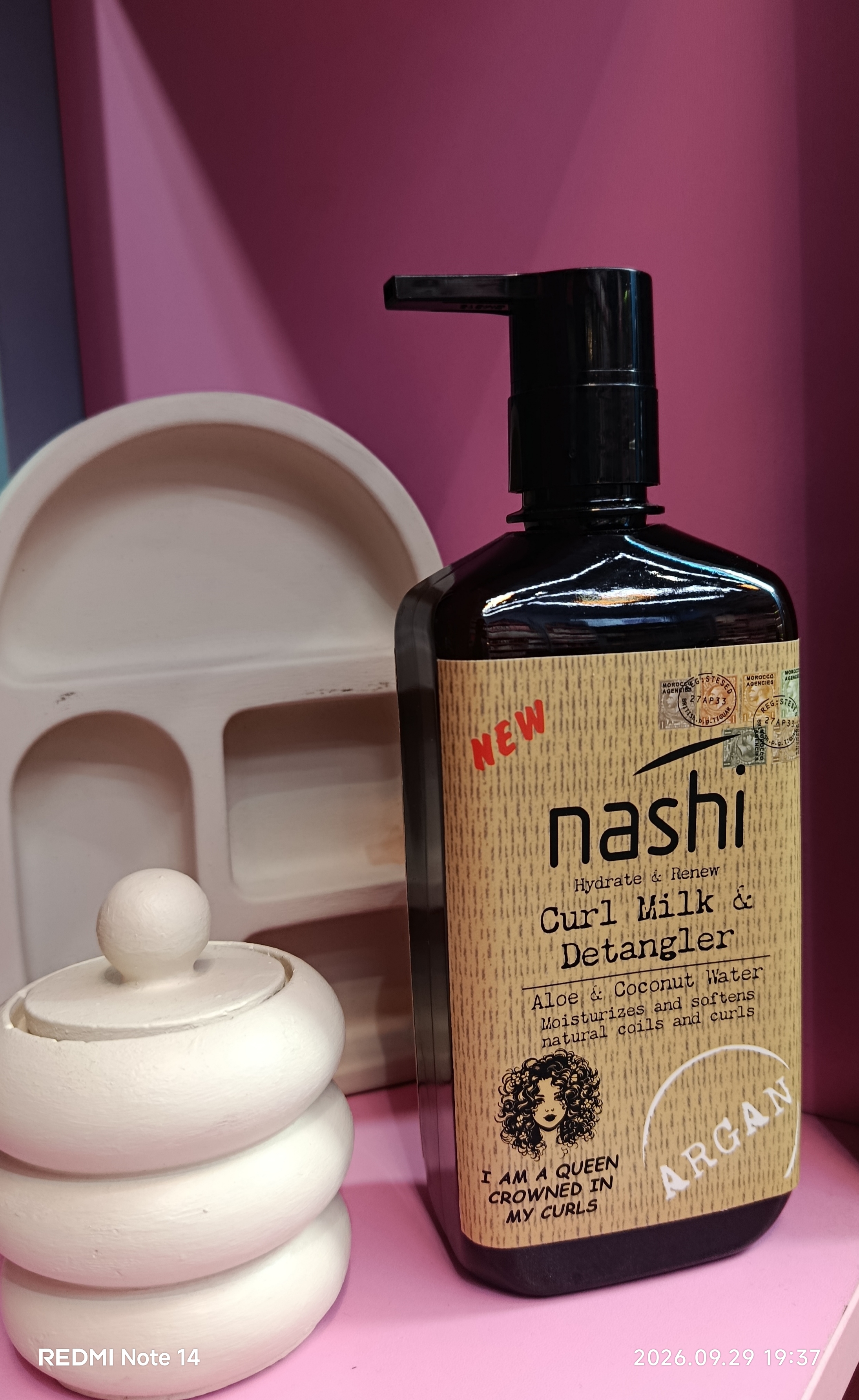 شیر موی nashiحاوی روغن آرگان
